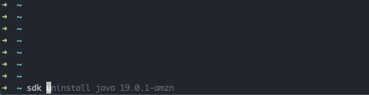 Installing a JDK with SDKMAN tab-completion